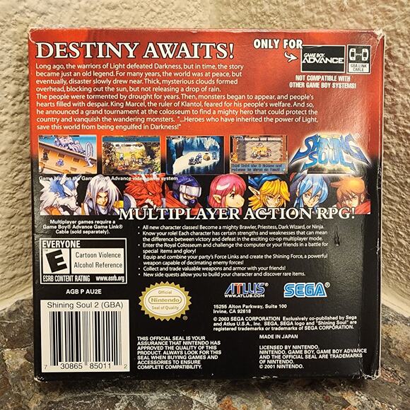 Game - Shining Soul II (CIB+) - GBA - Atlus - Sega - Picture 2 of 12